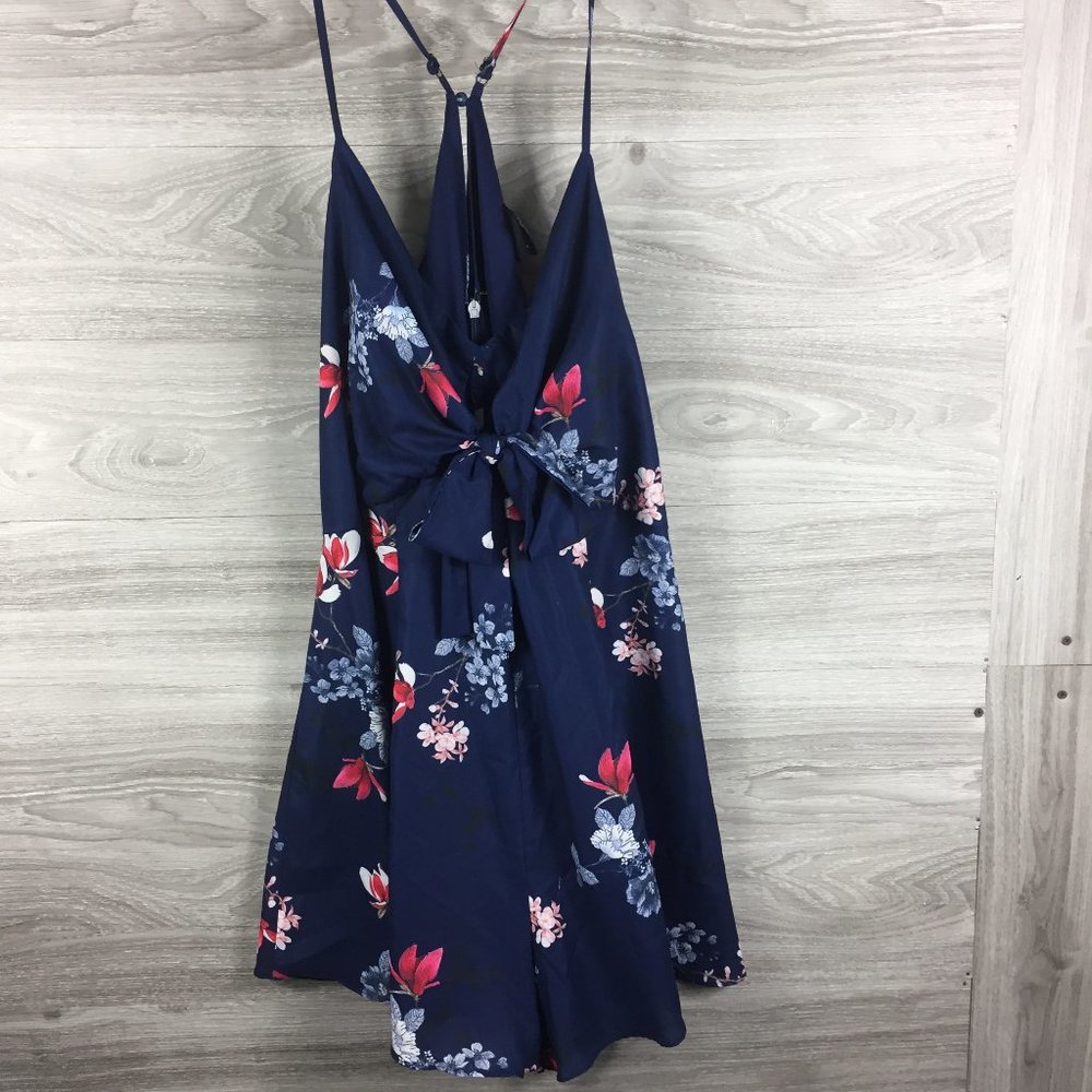 City Chic Navy Floral Jumpsuit